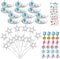 50 Pcs Princess Pretend Jewelry Toy Princess Crowns Wands Rings Princess Dress Up for Girl Princess Party Supplies