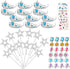 50 Pcs Princess Pretend Jewelry Toy Princess Crowns Wands Rings Princess Dress Up for Girl Princess Party Supplies