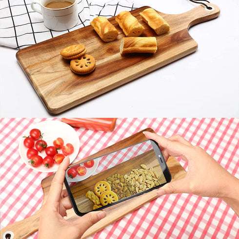 Cheese Board Charcuterie Boards, Premium Acacia Wood Cheese Platter, Serving Tray Charcuttery Meat Plate Pro, Best Gifts For Christmas, Thanksgiving, House Warming, Mothers Day, Wedding Anniversary