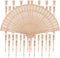 30pcs Sandalwood Foldable Hand Fans, Wedding Fans for Guests Bulk, Handheld Wooden Fans for Women, Hand Held Fans for Wedding, DIY Decorative Folding Fans for Party Decoration Baby Bridal Shower Gifts