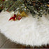 AISENO 36 Inch Christmas Tree Plush Skirt Decoration for Merry Christmas Party Faux Fur Christmas Tree Skirt Decorations