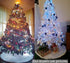 AISENO 36 Inch Christmas Tree Plush Skirt Decoration for Merry Christmas Party Faux Fur Christmas Tree Skirt Decorations