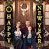 Large New Year Door Banner, 2 Pieces - 72x12 Inch, Happy New Year Banner 2022 | New Year Door Hanging Decorations | New Year Door Sign for New Years Eve Party Supplies 2022 Happy New Year Decorations