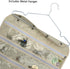 BB Brotrade Hanging Jewelry Organizer with Oxford Dual Side 56 Zippered Storage Pocket?Beige?