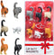 Cat Butt Refrigerator Magnets -Ready Gift Set of 6 for Cat and Pet Lovers - Home and Office Decoration