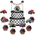 32 Pieces truck Party Supplies truck Car Cake Topper Set Including 1 truck Banner 1 truck Cake Topper 30 truck Cupcake Toppers for truck Birthday Baby Shower