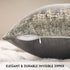 Phantoscope Pack of 2 Sparkling Velvet Decorative Throw Pillow Covers Soft Gold Glitter Square Cushion Cover Pillowcase for Couch Bed and Chair, Grey, 18 x 18 inches, 45 x 45 cm