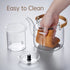 Glass Teapot,1000ml/34oz Borosilicate Glass Teapot with Removable Infuser, Stovetop Safe Tea Kettle,Blooming and Loose Leaf Tea Maker