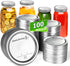 100 Count Canning Lids Regular Mouth - Mason Canning Jar Lids for Ball,Kerr - Split-Type Metal Jar Lids Leak Proof - Food Grade Material - PATENT PENDING 100% Fit for Regular Mouth