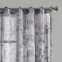 Madison Park Simone Floral Design Sheer Single Window Curtain Voile Privacy Drape for Bedroom, Livingroom, 50" x 95", Backtab Panel, Grey