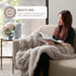 Hyde Lane Fluffy Cute Shaggy Cozy Throw Blankets for Couch Sofa ,2 Way Reversible Ultra Soft Long Faux Fur Fuzzy Blanket for Home- - 50x60 Grey