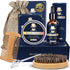 Beard Kit for Men Gifts - Beard Care Kit Gifts Set with Beard Oil, Beard Balm, Beard Brush & Comb, Scissors - Men Stocking Stuffers Christmas Gifts for Men Dad Husband Grandpa Brother Boyfriend