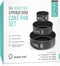 Springform Cake Pan Set Of 3 (4 7 9 Inch) - Round Nonstick Baking Pans Spring Form For Cheesecake, Tier Wedding Cakes, And More - Removable Bottom, Leakproof Bakeware Sets With Small, Medium, Large