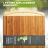 Greener Chef Bamboo Cutting Board - Lifetime Replacement Cutting Boards for Kitchen - Organic Wood Butcher Block and Wooden Carving Board for Meat and Chopping Vegetables - Medium