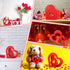 3 Pieces Heart Wooden Sign Heart Shape Wood Decor Love Table Decoration Rustic Mother's Day Tabletop Centerpiece for Shelf Nursery Decor Home Decor (Red,Heart Style)