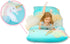 Blue Unicorn Pillows Floor Lounger for Kids, Girls Room Decor, Pillow Queen Beds, Floor Pillow Cushion Fold Out Chair Bed, Floor Sofa Bed Pillow Cover 88" L x 28"