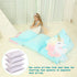 Blue Unicorn Pillows Floor Lounger for Kids, Girls Room Decor, Pillow Queen Beds, Floor Pillow Cushion Fold Out Chair Bed, Floor Sofa Bed Pillow Cover 88" L x 28"