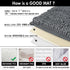 MAYSHINE Soft Plush Microfiber Bathroom Rug, Absorbent Machine Washable Chenille Bath Mat | Non-Slip Quick Dry Shag Carpet, Great for Bath, Shower, Bedroom, or Door Mat (Gray, 17x24)