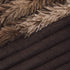 HBlife Luxury Soft Faux Fur Throw Blanket 50" X 60", Solid Reversible Lightweight Shaggy Fuzzy Blanket Plush Fluffy Cozy Decoration Throw Blankets for Couch and Living Room, Tye Die Brown
