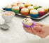 Amazon Basics Nonstick Muffin Baking Pan, 12 cups - Set of 2 & Reusable Silicone Baking Cups, Pack of 12, Multicolor