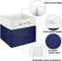 Vextronic Cube Storage Bins 13x13x13 inches Foldable Storage Baskets Fabric Storage Organizer Bins with Handles for Home and Office Shelf Closet, Toy Organizer and Clothes Storage (3 Pack)