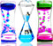 LYPGONE Liquid Motion Bubbler Timer 3 Pack Colorful Marine Organism Theme Hourglass Timer Sensory Toys Children Activity Toys Calm Relaxing Desk Toys Anxiety Toys Autism Toys ADHD Fidget Toys