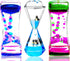 LYPGONE Liquid Motion Bubbler Timer 3 Pack Colorful Marine Organism Theme Hourglass Timer Sensory Toys Children Activity Toys Calm Relaxing Desk Toys Anxiety Toys Autism Toys ADHD Fidget Toys