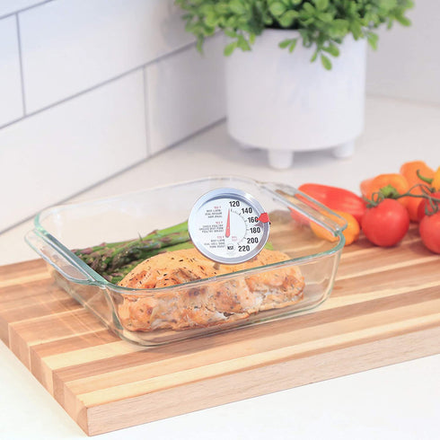 Escali AH1 NSF Certified ProAccurate Oven Safe Meat Thermometer, Extra Large Dial, Silver