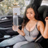 Healthywish - Time Marked Cute Water Bottles For Women And Men, BPA Free Aesthetic & Frosted Water Bottle With Time Marker, Clear Water Bottles 1 Liter | 32 Oz