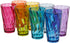 US Acrylic Optix 20-ounce Plastic Tumblers | set of 8 in Jewel Tone Colors