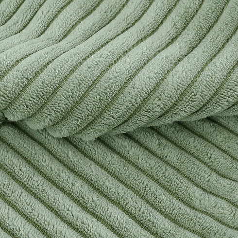 sykting Sage Green Pillow Covers 18x18 inch Soft Striped Boho Farmhouse Decorative Throw Pillow Covers with Pom Poms for Couch Sofa Bed Chair Outdoor Pack of 2