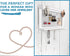 Comfify Rustic Jewelry Organizer - Wall Mounted Jewelry Holder w/Removable Bracelet Rod, Shelf & 16 Hooks - Perfect Earrings, Necklaces & Bracelets Holder - Pure White