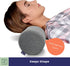 Neck Bolster Pillow Roll with Removable Washable Bamboo Oeko-TEX Cover - Ultra Comfortable with Memory Foam Core, Round Pillow for Lower Back, Knees, & Neck Support Cylinder Pillows, Grey