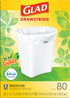 Glad Trash & Food Storage Medium Kitchen Drawstring Trash Bags 8 Gallon White Trash Bag, Gain Original Scent (Package May Vary), Fresh, 80.0 Count