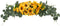 U'Artlines Floral Swag Artificial Flowers Sunflower Eucalyptus Wreath Handmade Garland for Mirror Home Wedding Party Door Tabletop Decoration(Swag, 31'' Sunflower)