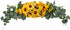 U'Artlines Floral Swag Artificial Flowers Sunflower Eucalyptus Wreath Handmade Garland for Mirror Home Wedding Party Door Tabletop Decoration(Swag, 31'' Sunflower)