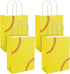 18 Pieces Softball Gift Bags Kraft Paper Bags Candy Bags Softball Party Treat Bags with Handles for Sport Softball Theme Birthday Baby Shower Favor Party Decorations