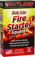 Rutland Products Safe Lite Fire Starter Squares, 24 squares - 50C