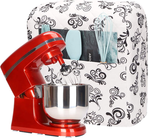 Kitchen Aid Mixer Cover,5-8 Quart Mixer Dust Cover for Kitchenaid Hamilton Sunbeam Mixers,Small Appliances Cover with Pockets,Mixer Covers Compatible with All Tilt Head & Bowl Lift Models