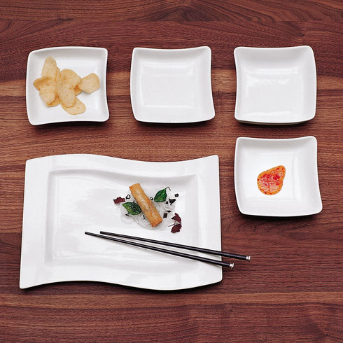 Villeroy & Boch New Wave Square Individual Bowl, 4.75 in, White