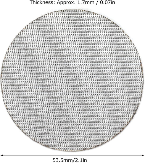 53.5mm Puck Screen/Espresso Portafilter Lower Shower Screen/Contact Screen - 316 Stainless Steel