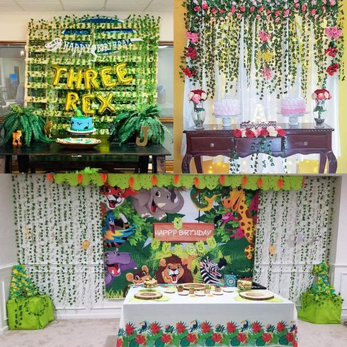 JPSOR 24pcs Fake Vines Fake Ivy Leaves Artificial Ivy, Ivy Garland Greenery Vines for Bedroom Decor Aesthetic Silk Ivy Vines for Room Wall Decor