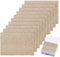 Felt Furniture Pads Large 10 pcs Pack 6"x 4" Big Felt Pads Large Furniture Pads Heavy Duty 5mm Thick Beige Anti Scratch Floor Protector for Hardwood Floor and 20 Rubber Bumpers