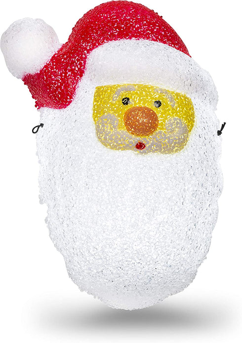 Besti Santa Porch Light Cover Holiday and Christmas Decorations | Flexible, Weather-Resistant Acrylic | No Tools or Installation Required | Fits Standard Outdoor Lighting