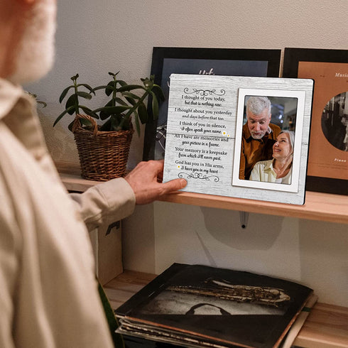 Memorial Gifts Picture Frame - In Loving Memory of Mother, Father, Grandma, Grandpa - Memorial Frames for Loved One - Fits 4x6 Inches Photo