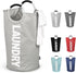 DOKEHOM 115L X-Large Laundry Basket (7 Colors), Collapsible Laundry Bag, Foldable Laundry Hamper, Folding Washing Bin (Grey, XL)