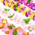 FUTUREPLUSX Hawaiian Leis, 48PCS Hawaiian Party Necklace Headbands and Wristbands for Hawaiian Luau Decoration Tropical themed Party
