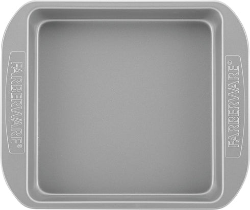 Farberware Nonstick Bakeware Nonstick Baking Pan / Nonstick Cake Pan, Square - 9 Inch, Gray