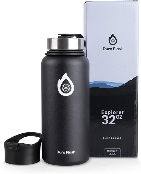 Explorer 32oz Insulated Water Bottle (Midnight Black)
