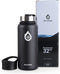 Explorer 32oz Insulated Water Bottle (Midnight Black)